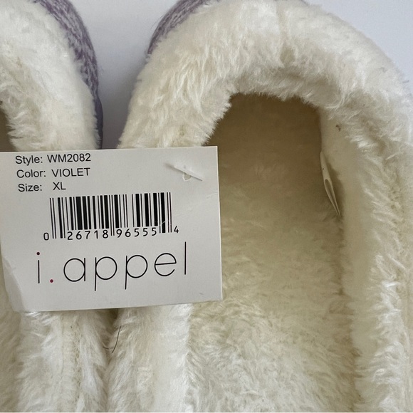 I. appel Violet Snowflake Knit Slippers - Picture 13 of 15